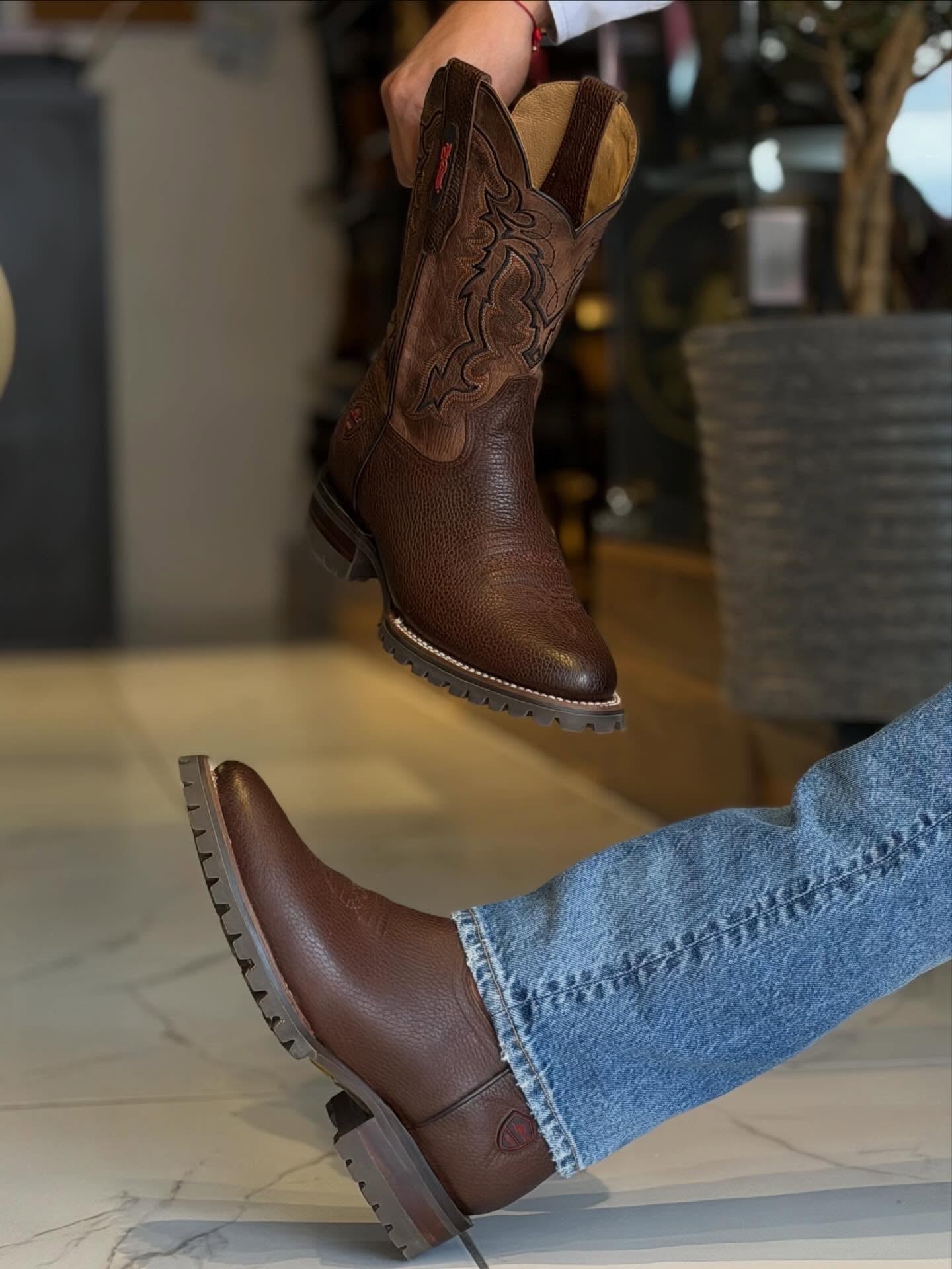 New Augland Embroidered Cowboy Boots
