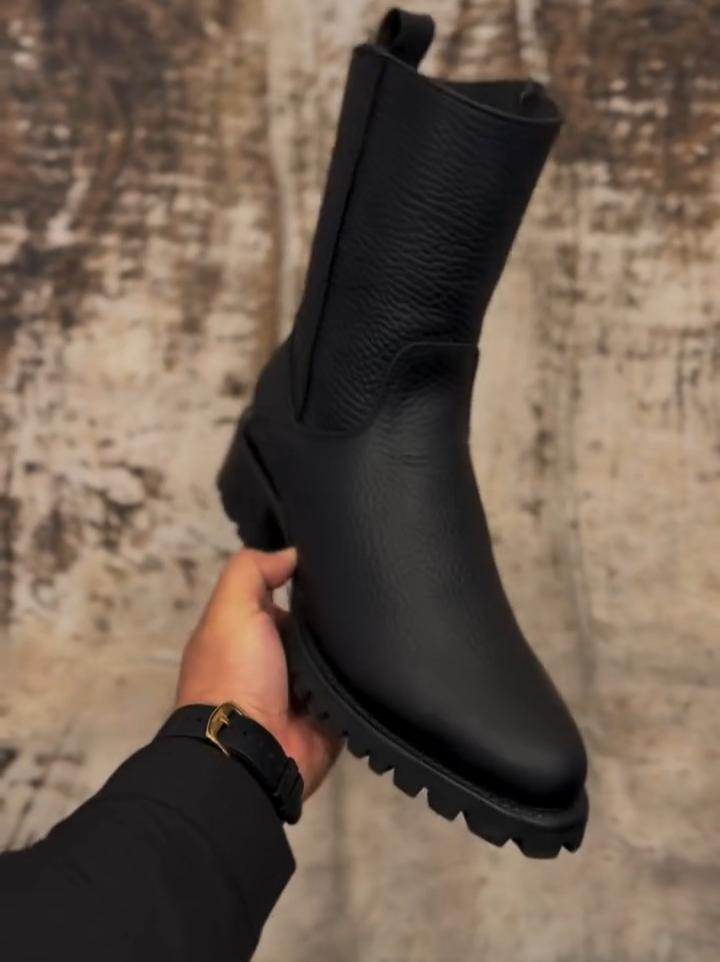 Ideal Cowhide Leather Cowboy Boots