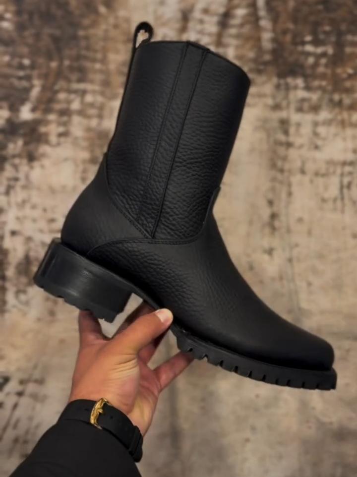 Ideal Cowhide Leather Cowboy Boots