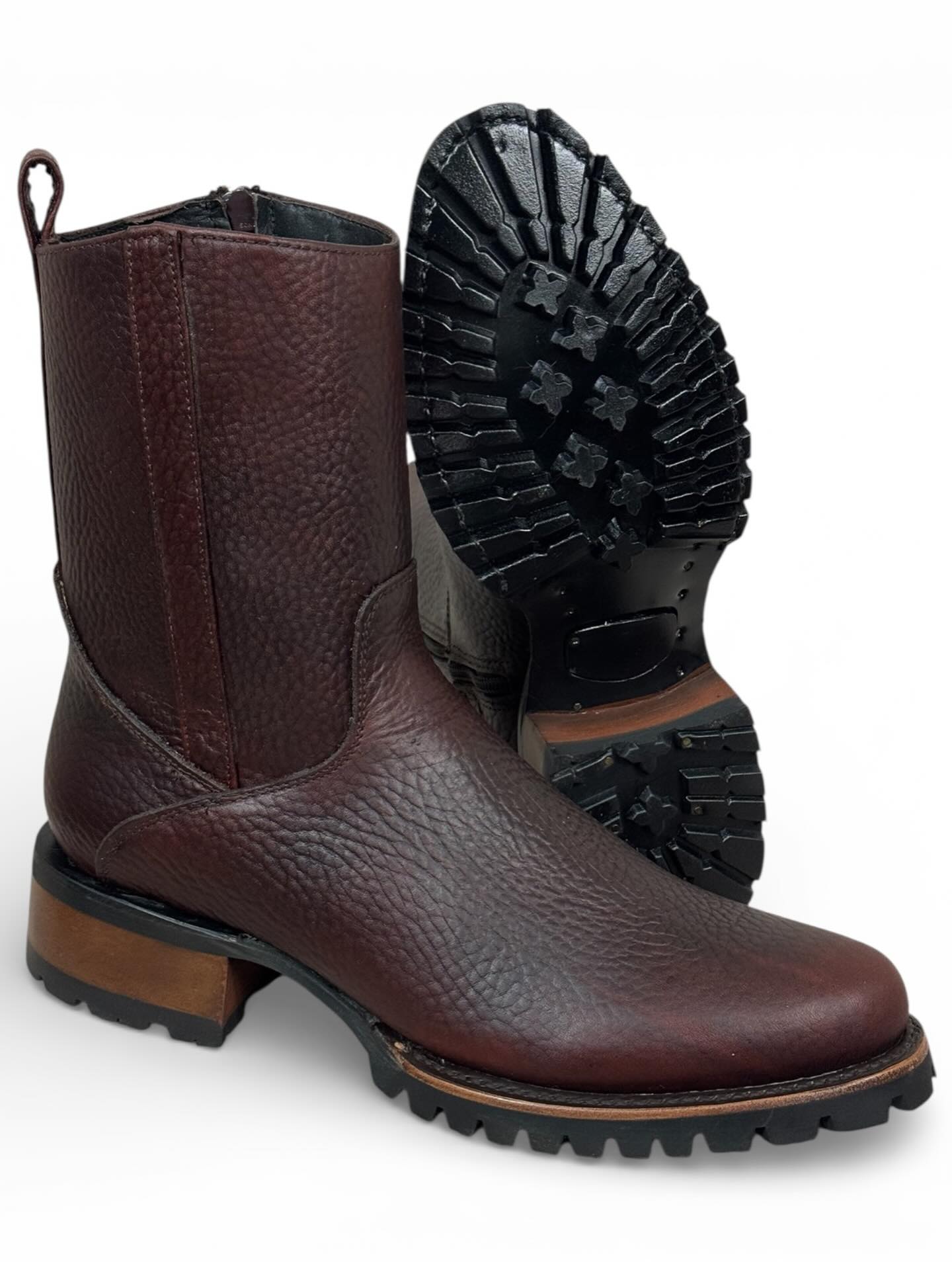 Ideal Cowhide Leather Cowboy Boots