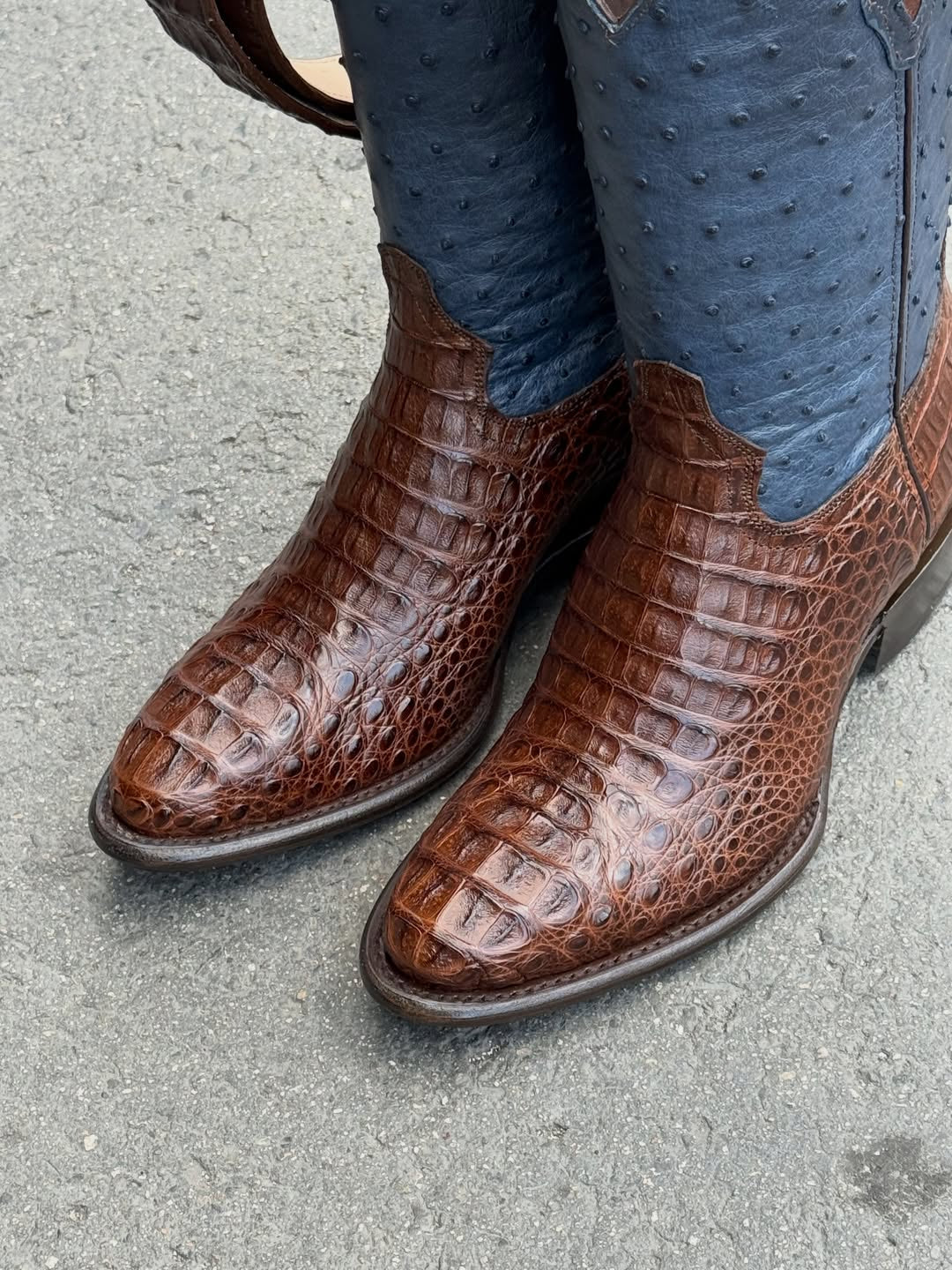 Featuring Crocodile Leather & Ostrich Tube Leather Boots
