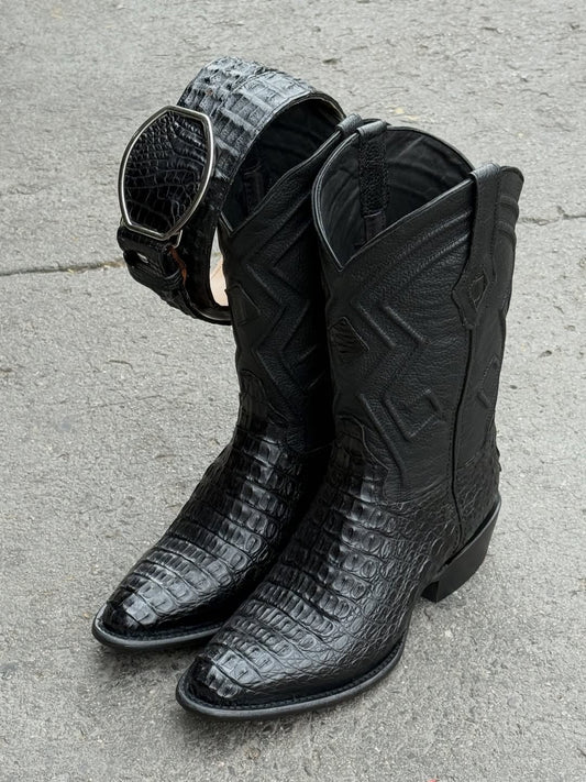Exclusive Crocodile Leather Boots