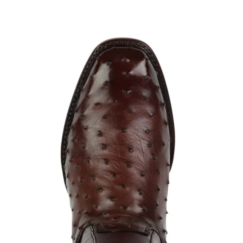 Ostrich/Beef Cowboy Boots