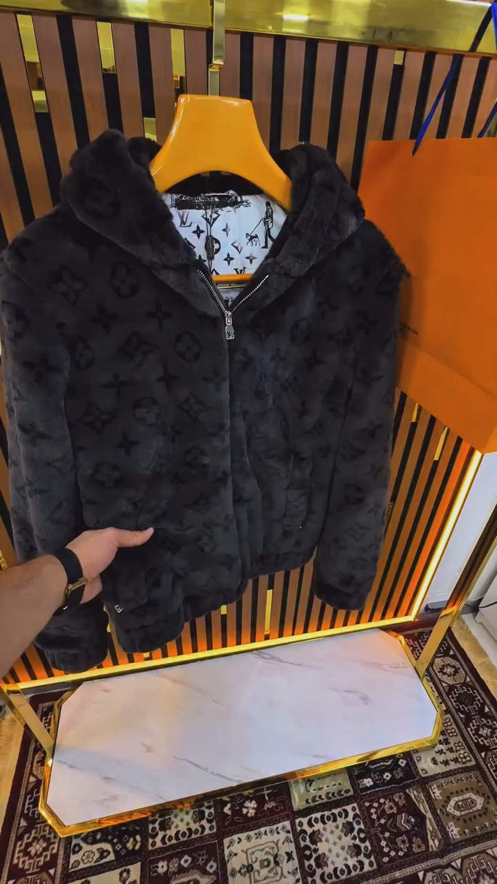 Fleece-Lined Loose-Fit Thermal Coat