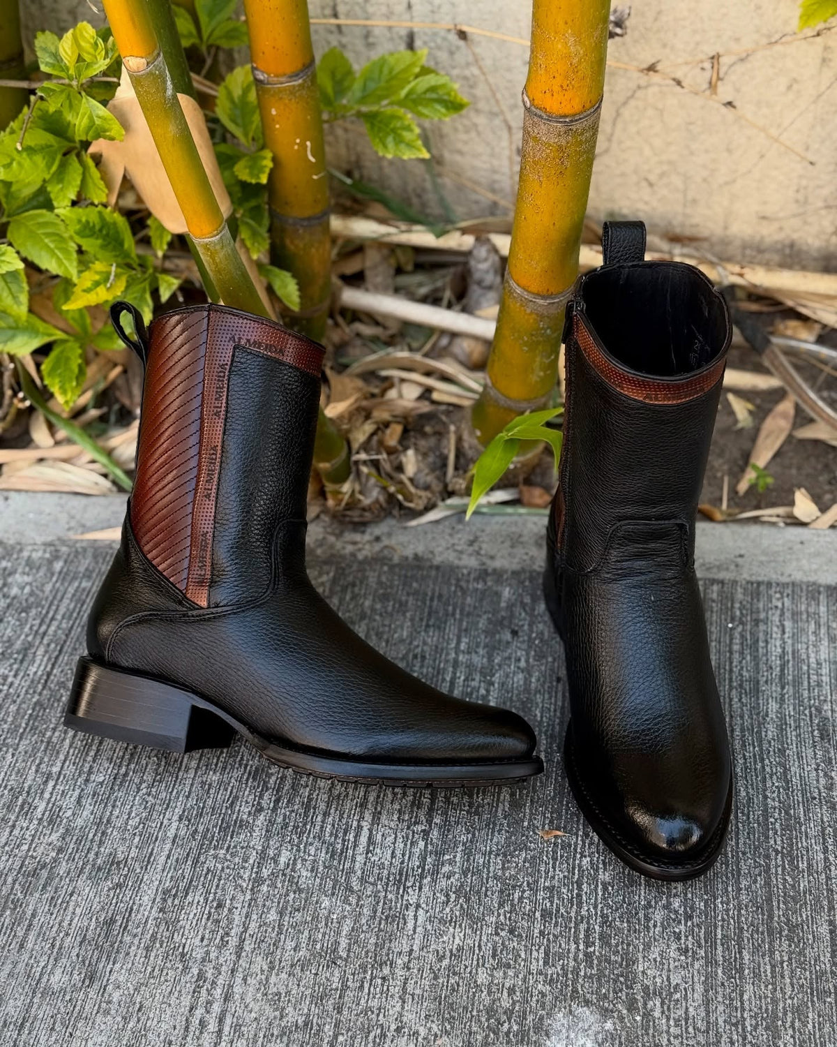Original New Model Deer Leather Cowboy Boots
