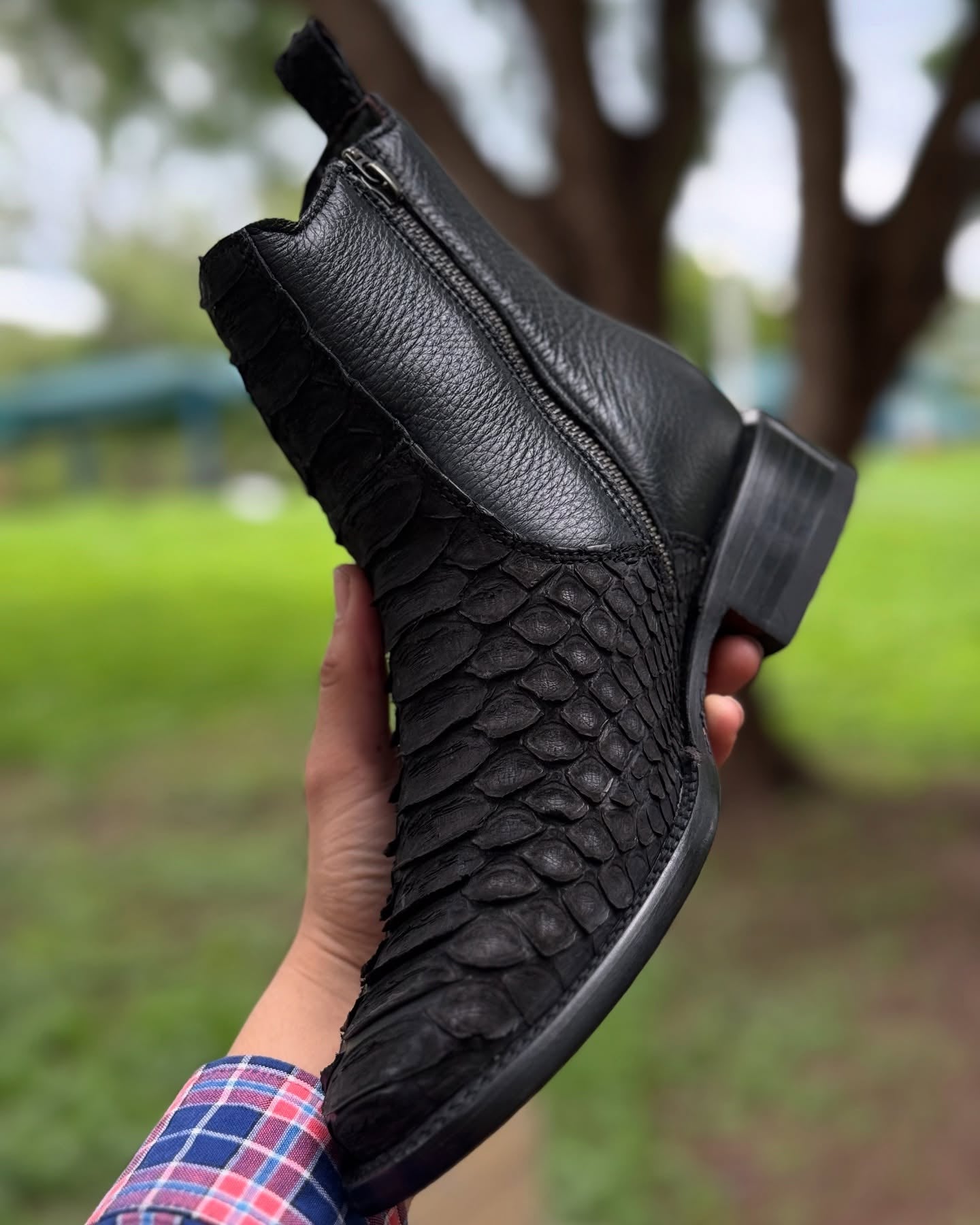 Python Trakas Ankle Western Cowboy Boots