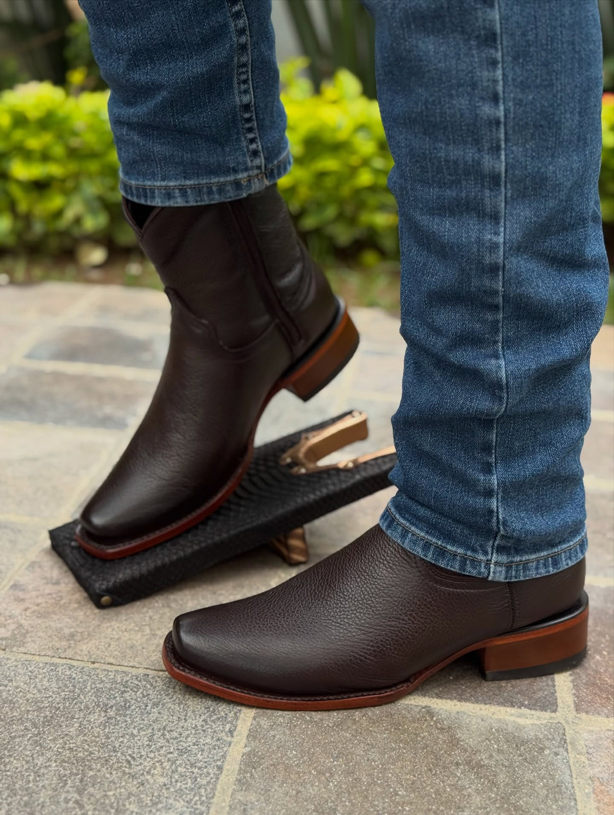 Original Deerskin  Zipper Cowboy Boots