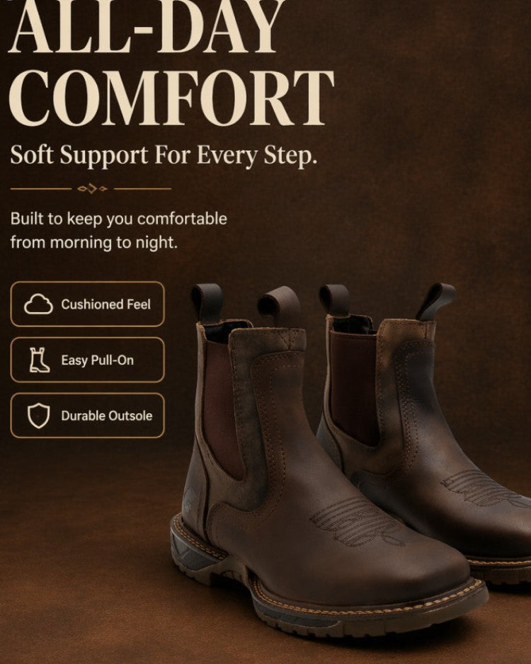 Ultra-Lightweight & Full-Grain Quality Leather Boot