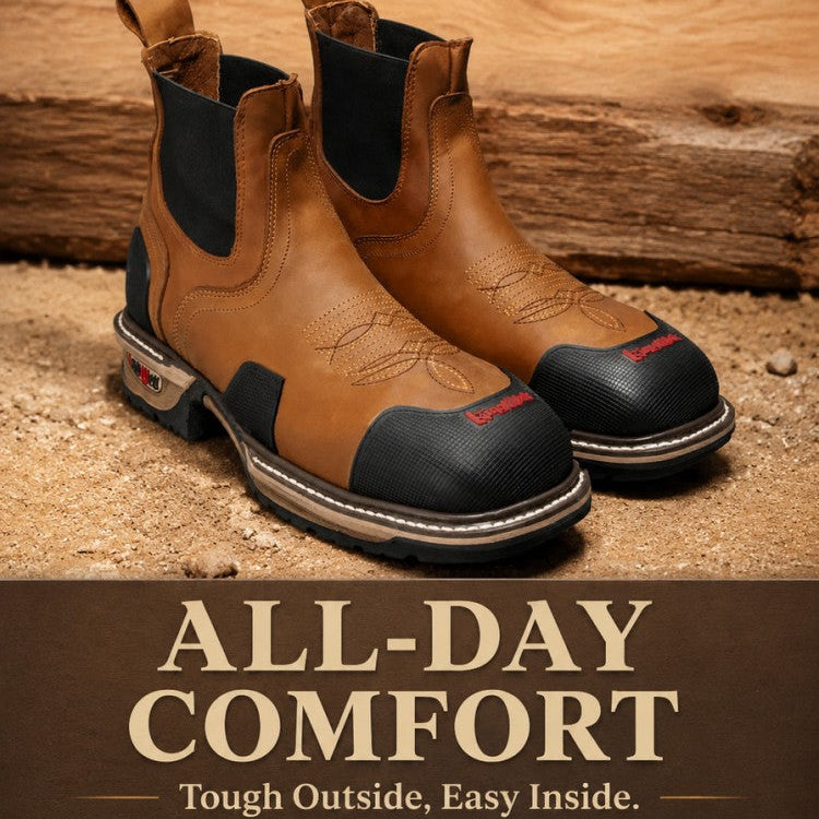 Men's Western Work Boot with Protection