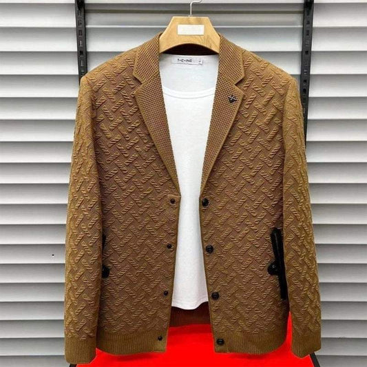 Men's New Three-Dimensional Knitted Jacket