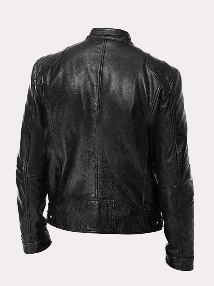 Biker Casual Zipper Leather Jacket