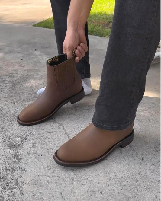 Men's Casual Leather Bootie