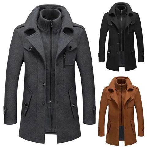 (EARLY BLACK FRIDAY-50% OFF)Men's Woolen Two-piece Jacket