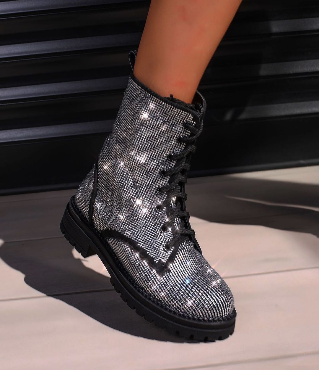 women's full diamond knight boots