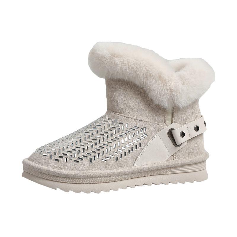 Warm Fur Integrated Cotton Shoes