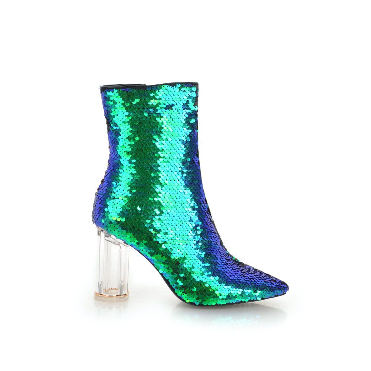 Trendy autumn and winter sequined boots