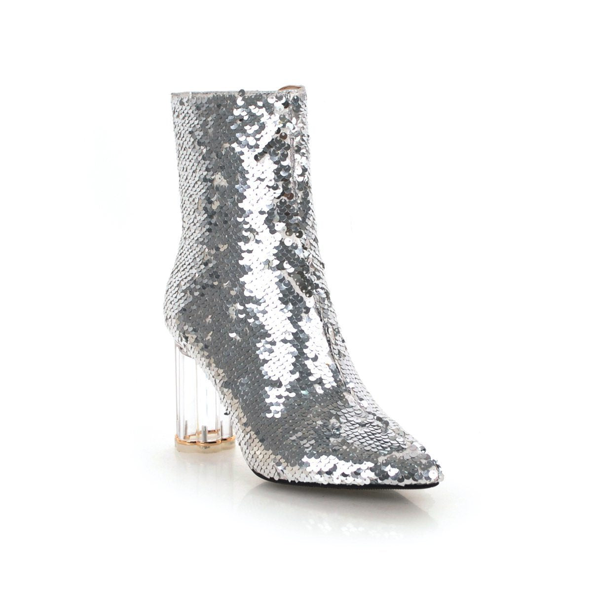 Trendy autumn and winter sequined boots