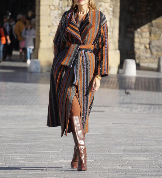 Women's Fashion striped coat