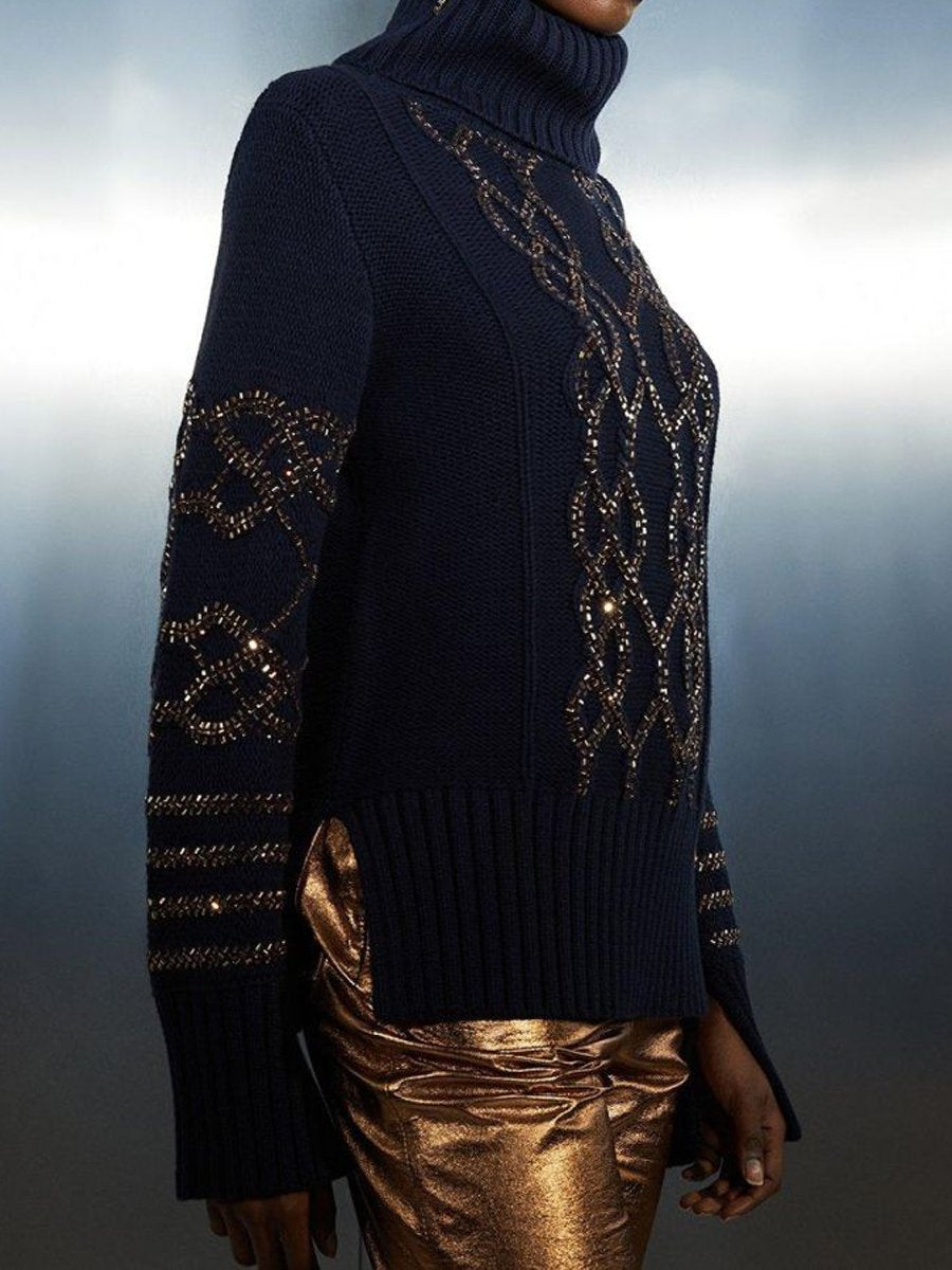 Turtleneck Knitted Sweater