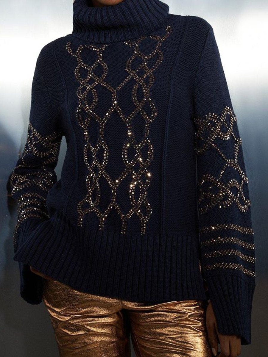 Turtleneck Knitted Sweater