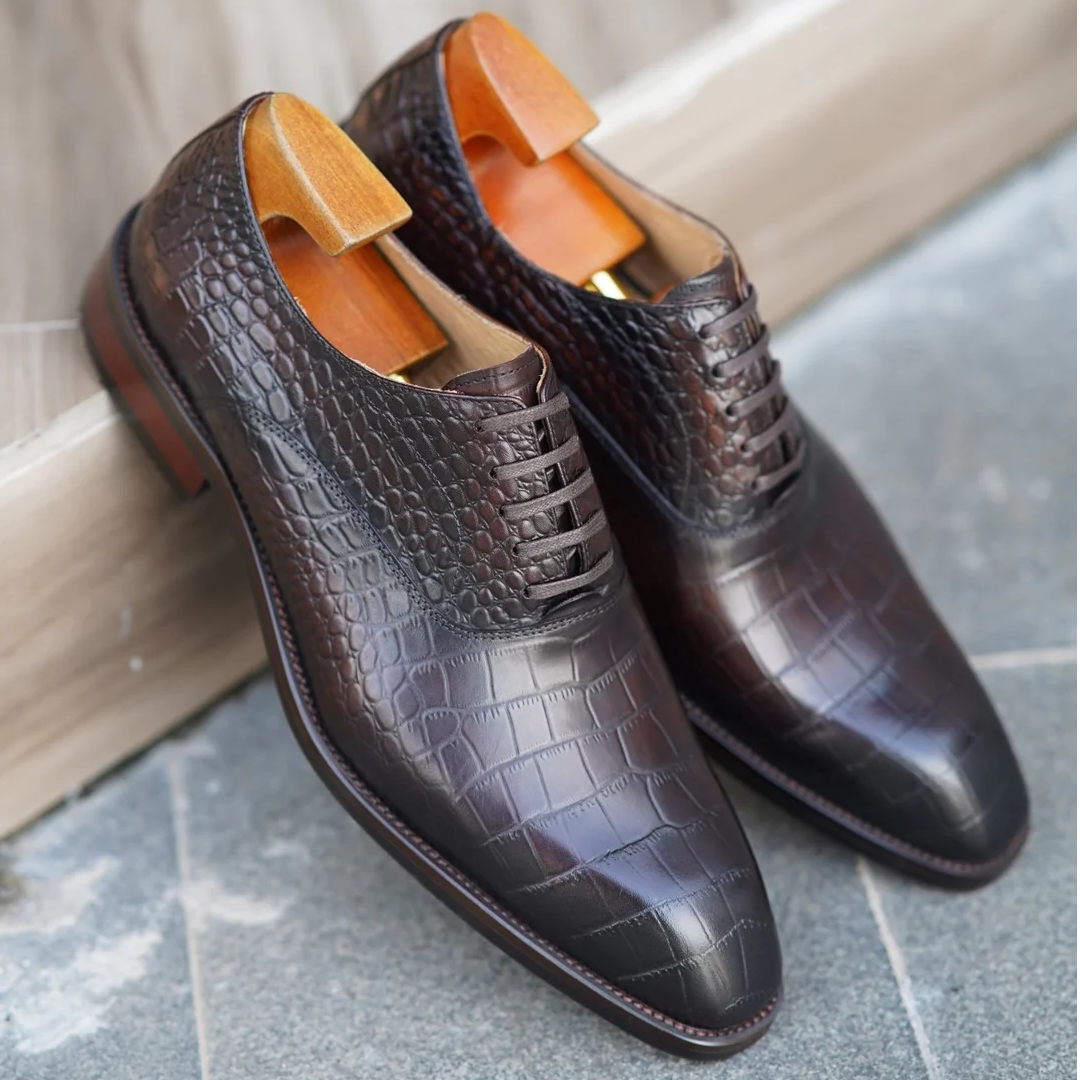 Croco Luxury Oxford Shoes