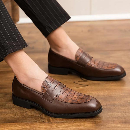 Men's Retro Contrast Dress Shoes